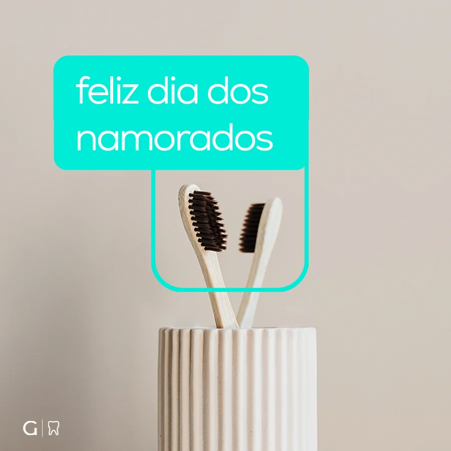 Post de dia dos namorados, clínica odontológica