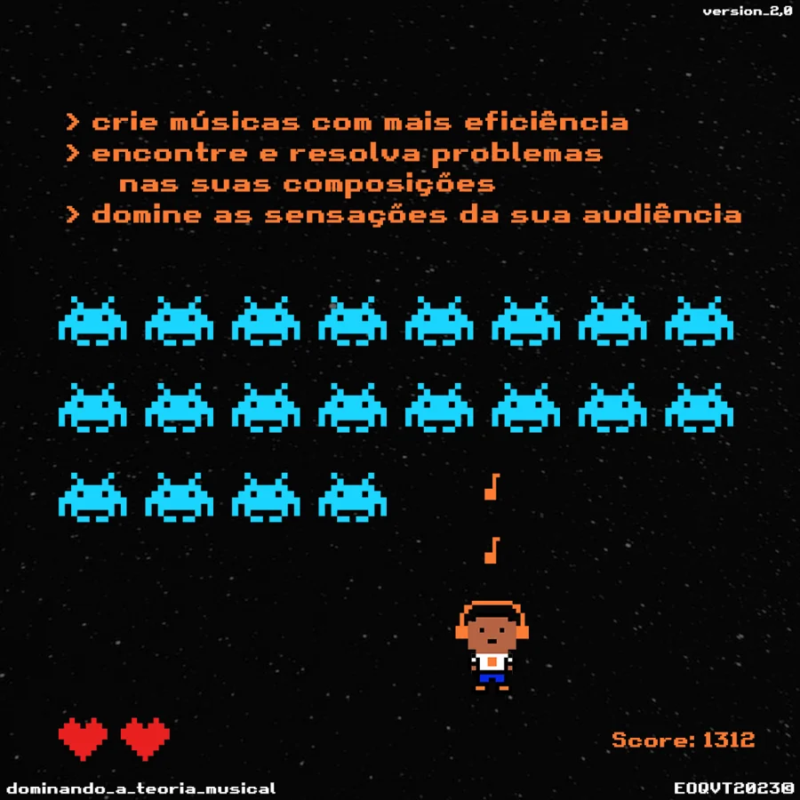Peça de divulgação, curso Dominando a Teoria Musical